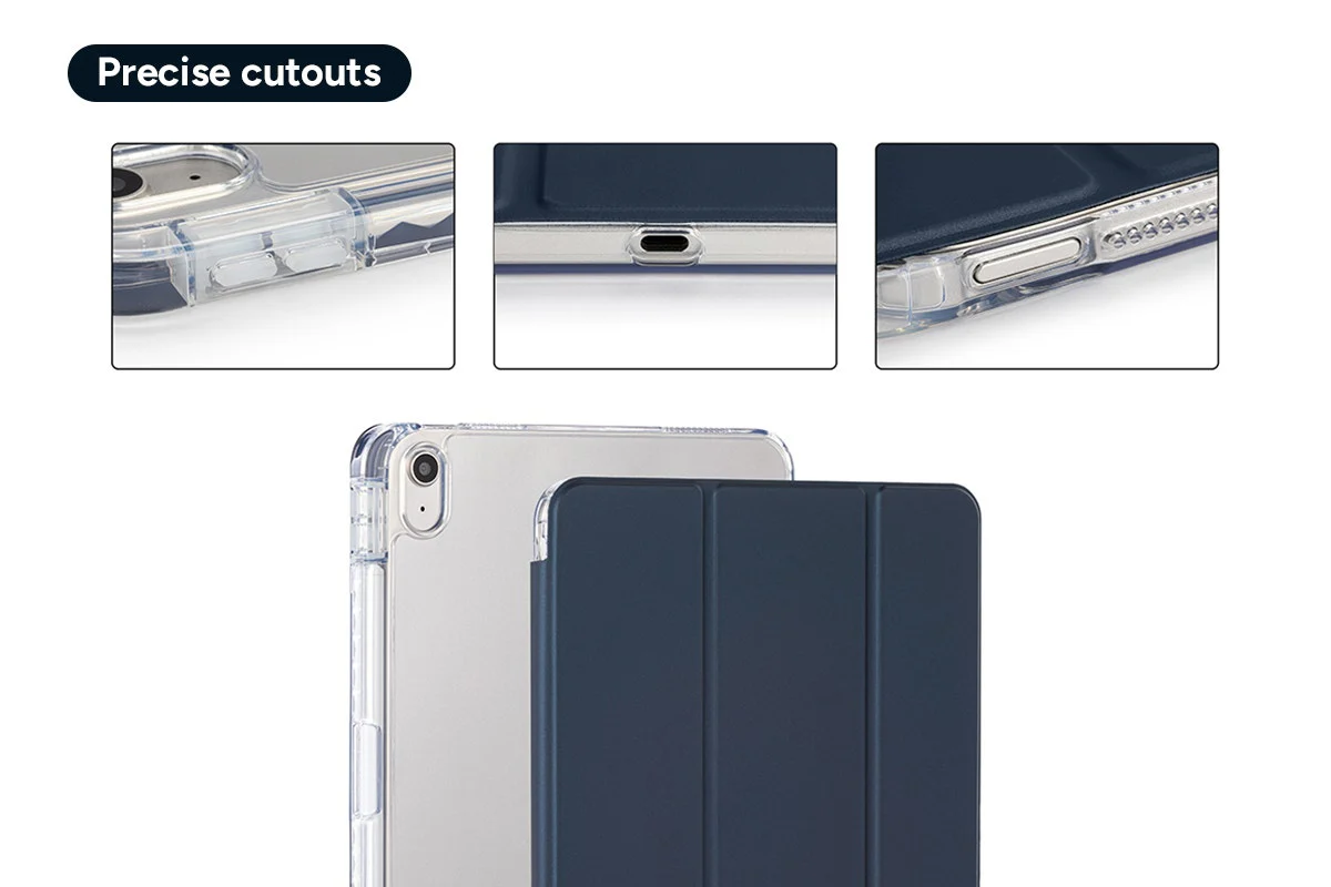 Slim Folio Stand Case for iPad A16 10th 11th Gen Navy - Image 5