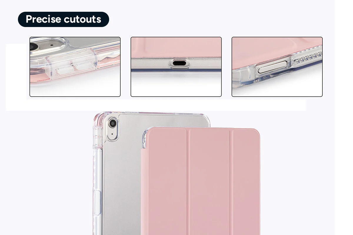 Slim Folio Stand Case for iPad A16 10th 11th Gen Pink - Image 5