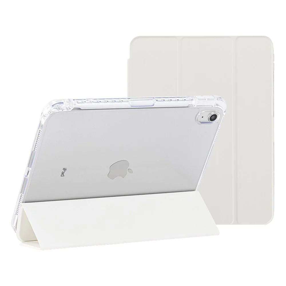 Slim Folio Stand Case for iPad A16 10th 11th Gen White - Image 2