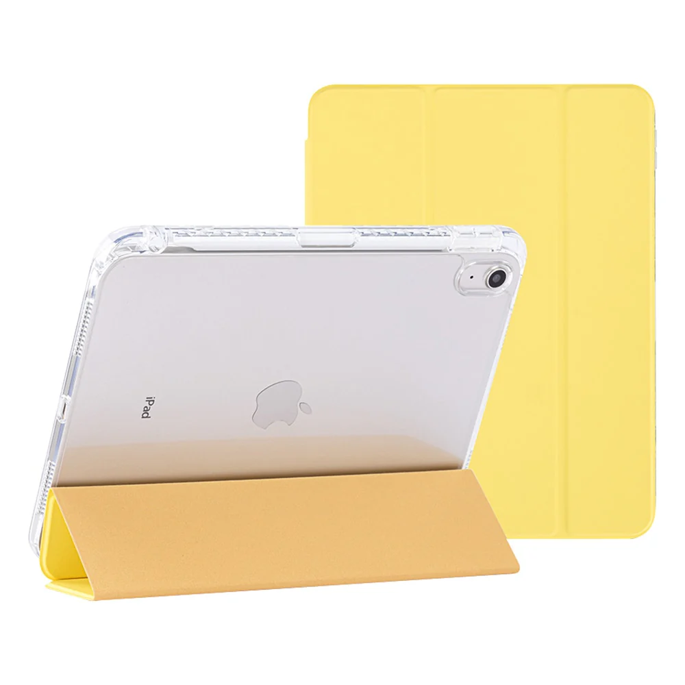 Slim Folio Stand Case for iPad A16 10th 11th Gen Yellow - Image 2