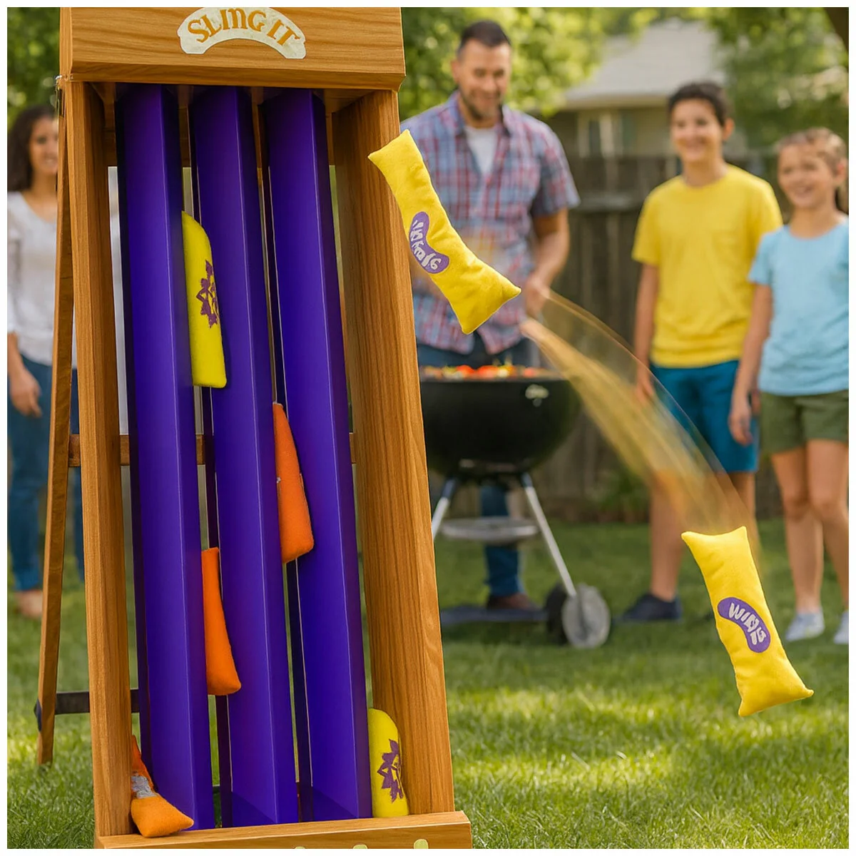 Sling It Minstrel Medieval Sausage Slinging Game Portable 53921 - Image 2