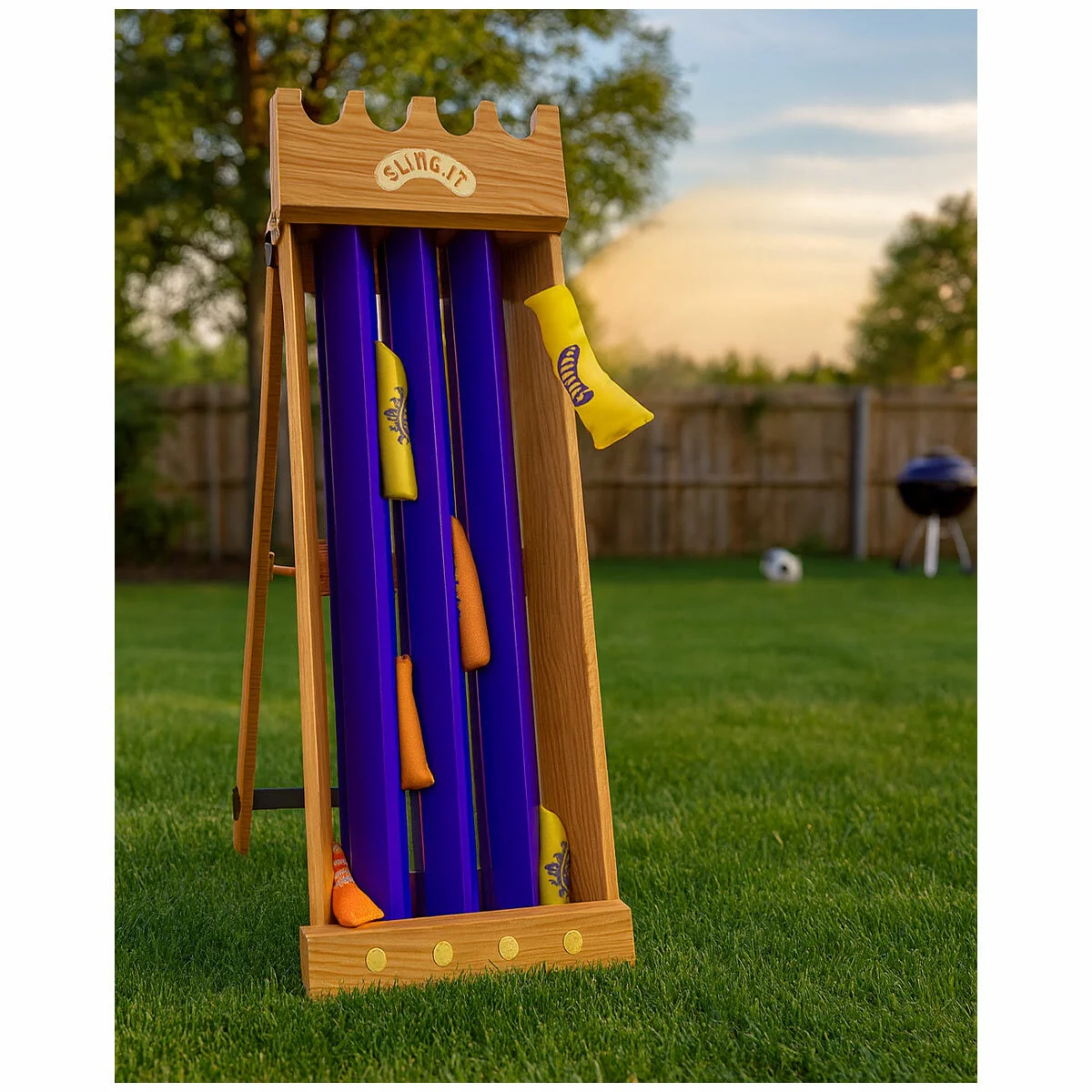 Sling It Minstrel Medieval Sausage Slinging Game Portable 53921 - Image 3