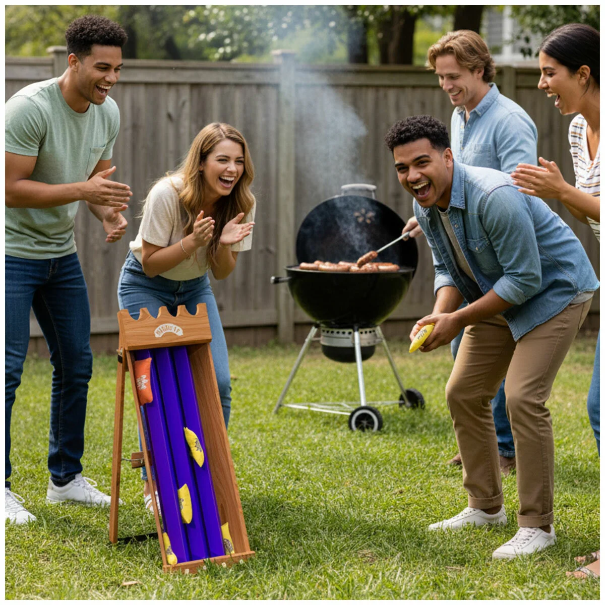 Sling It Minstrel Medieval Sausage Slinging Game Portable 53921 - Image 4