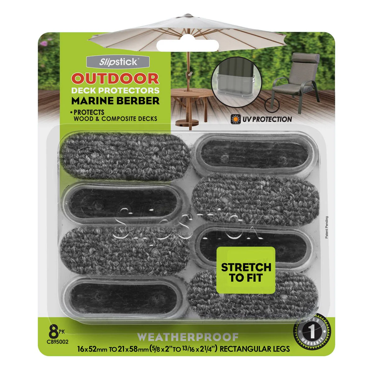 Slipstick Clear Sleeve Rectangle Outdoor Berber 21x58mm - 8 Pack - Weatherproof - Image 5