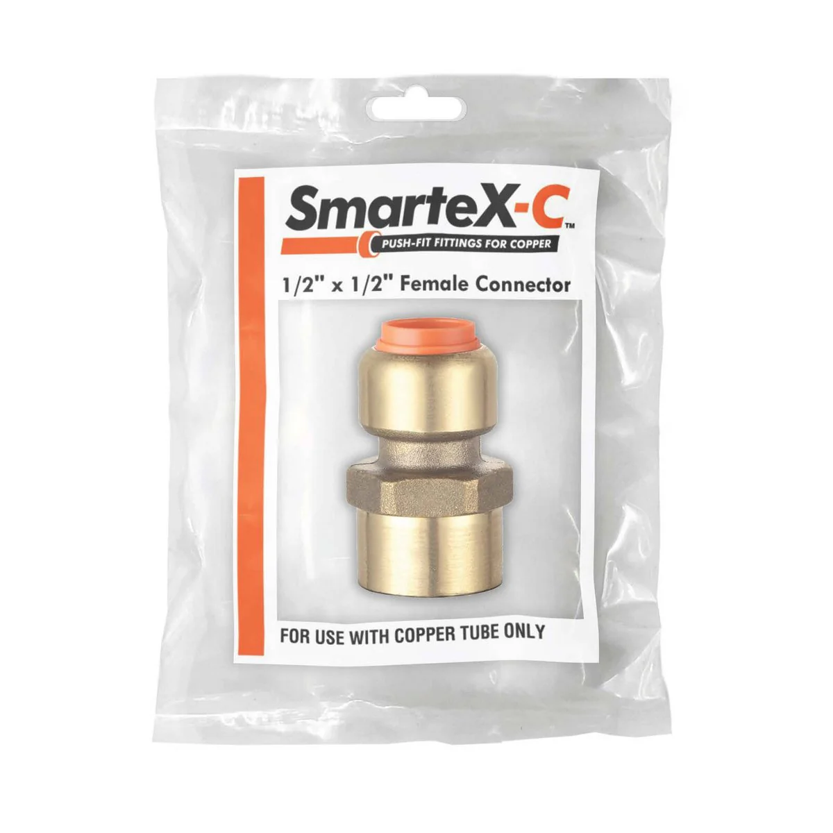 Smartex Copper Female Connector - 15 x 15mm - Lead Free Brass - Push-Fit - Image 2