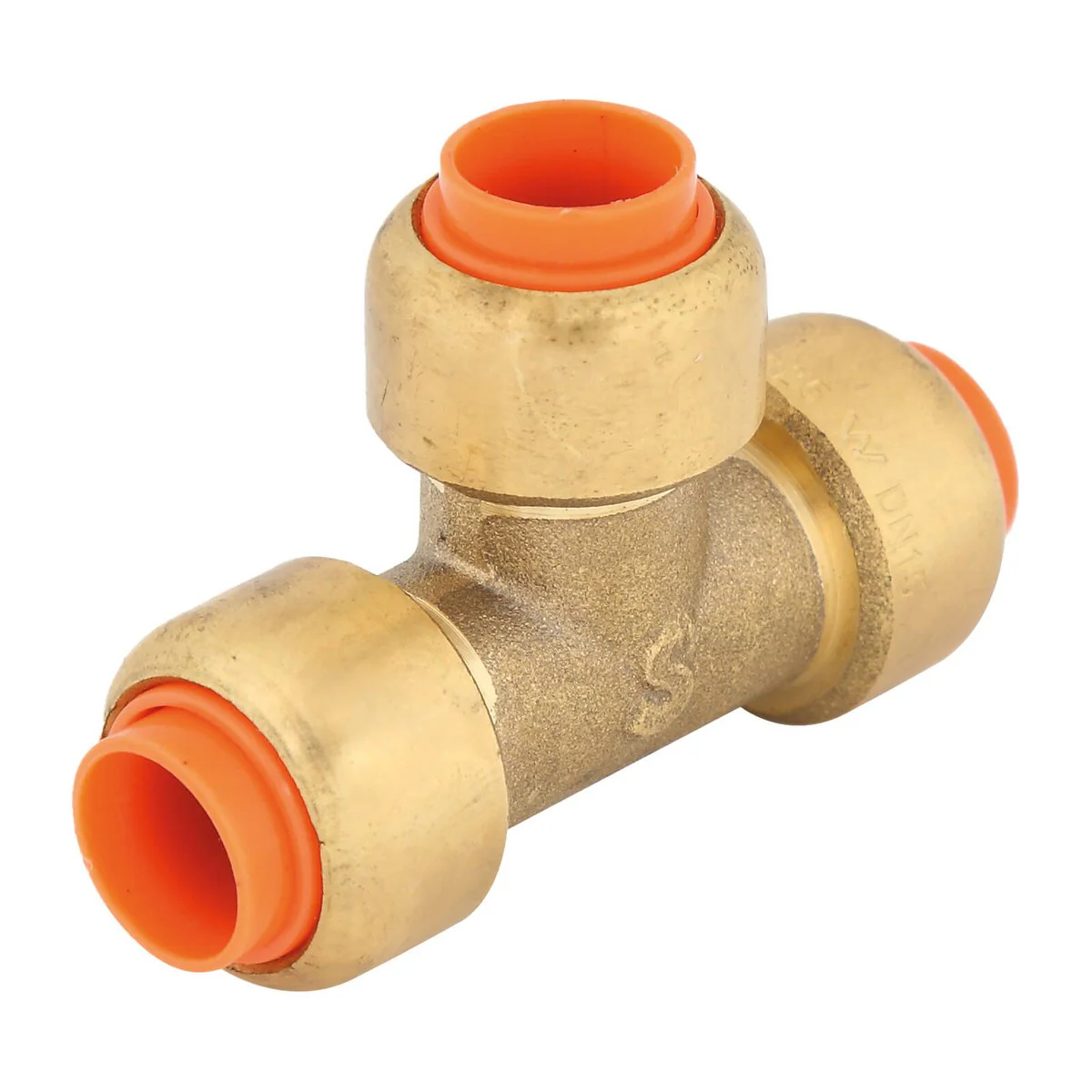 Smartex Copper Tee Fitting - 15mm - Lead Free Brass - Push-Fit - Durable
