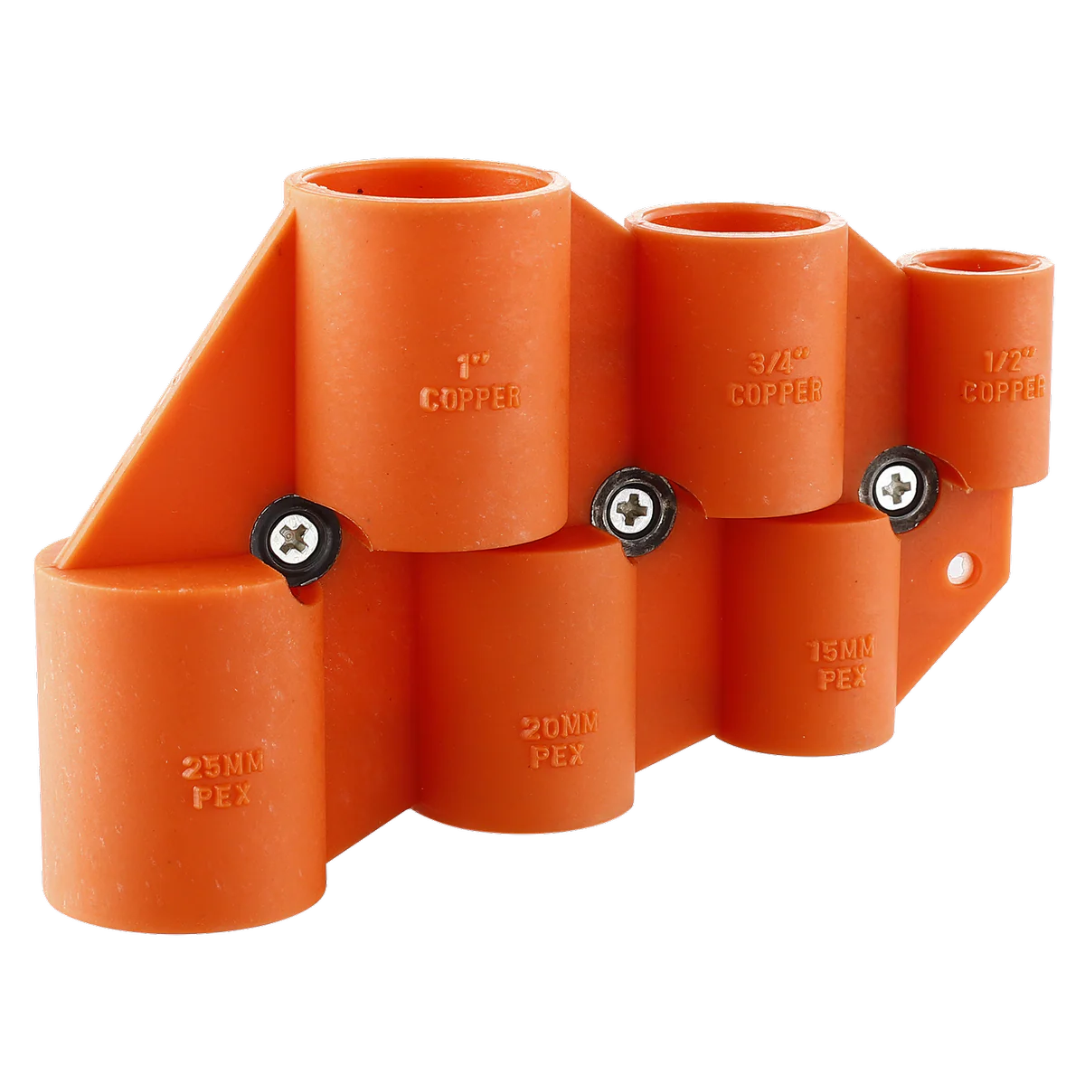 Smartex Depth Gauge and Deburring Tool - 1/2" 3/4" 1" Copper & PEX - Orange