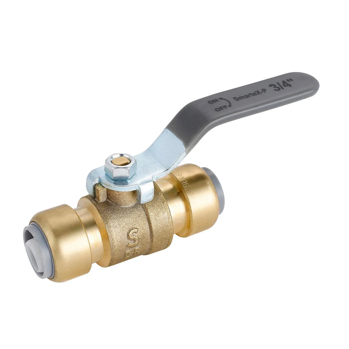 Smartex Pex 20mm Ball Valve - Lead-Free Brass - Push-Fit - Durable