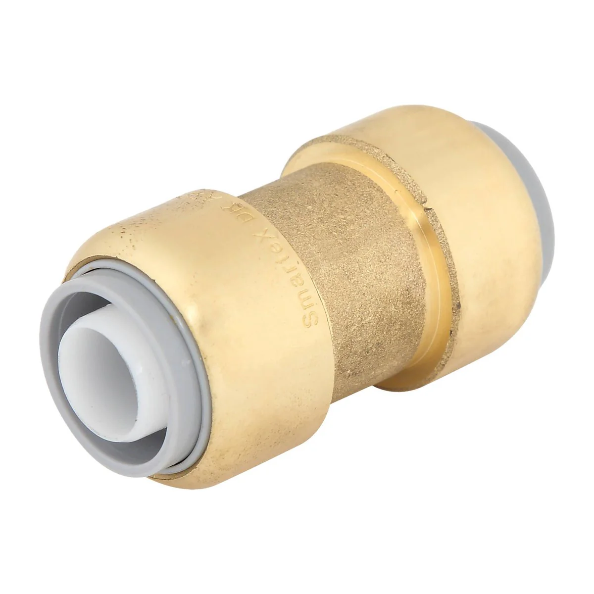 Smartex Pex 20mm Straight Coupling - Lead Free Brass - Push-Fit Fitting