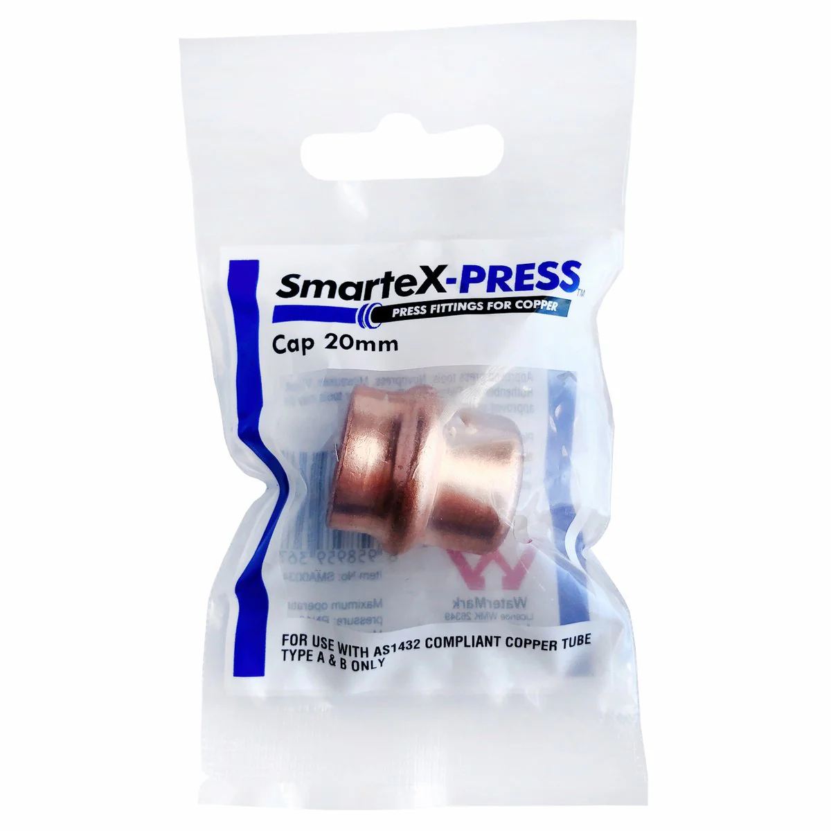 SmarteX-PRESS Cap - 20mm - Copper - Flame-Free Installation - Image 2