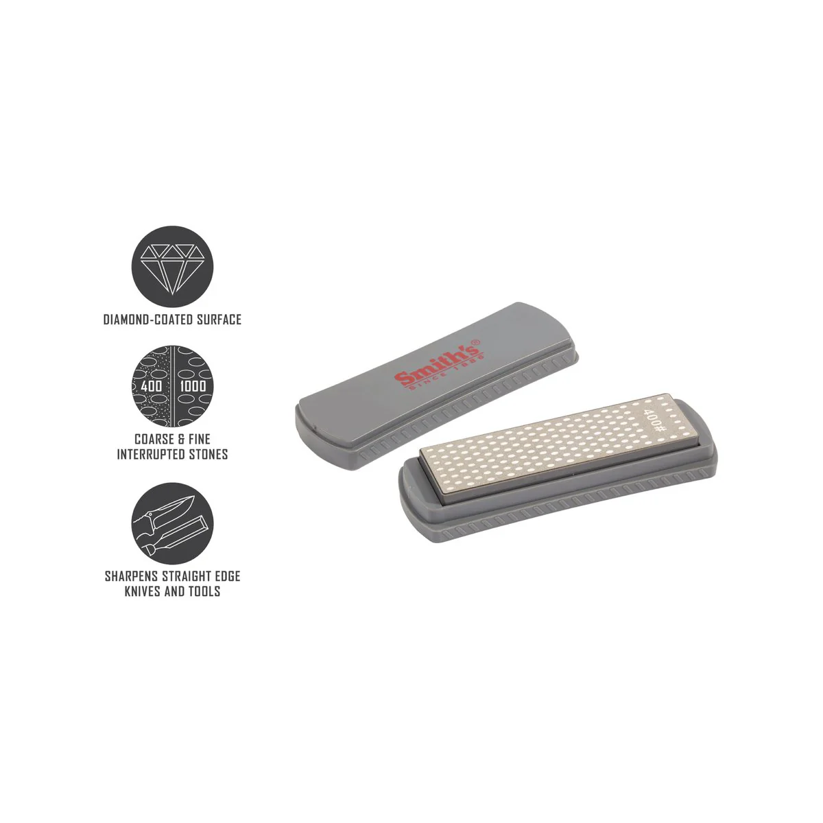 Smith S 6" Dual Grit Fine Diamond Stone 400/1000 - Knife Sharpening Tool - Image 3