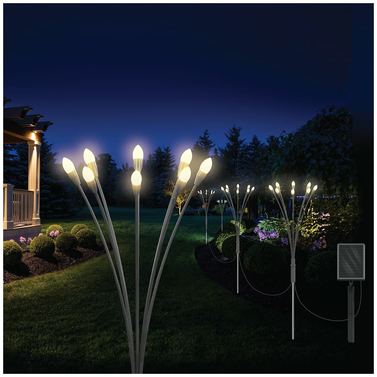 SOL-R-BRITE Solar Firefly Lights Set of 4 IP65 Black Weather Resistant - Image 2