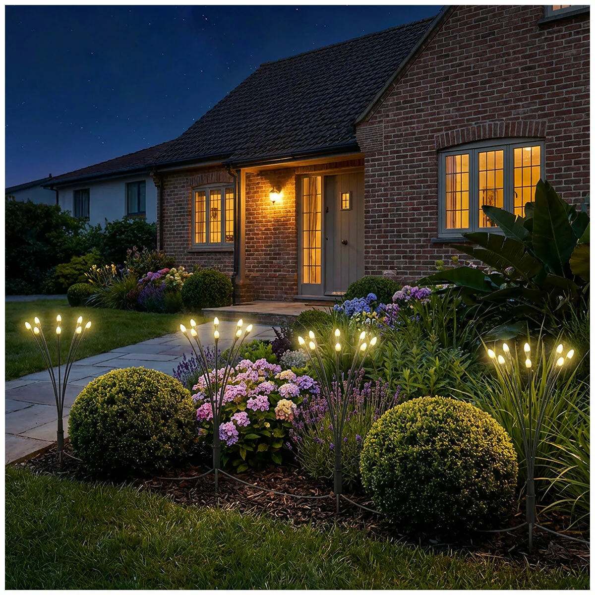 SOL-R-BRITE Solar Firefly Lights Set of 4 IP65 Black Weather Resistant - Image 5