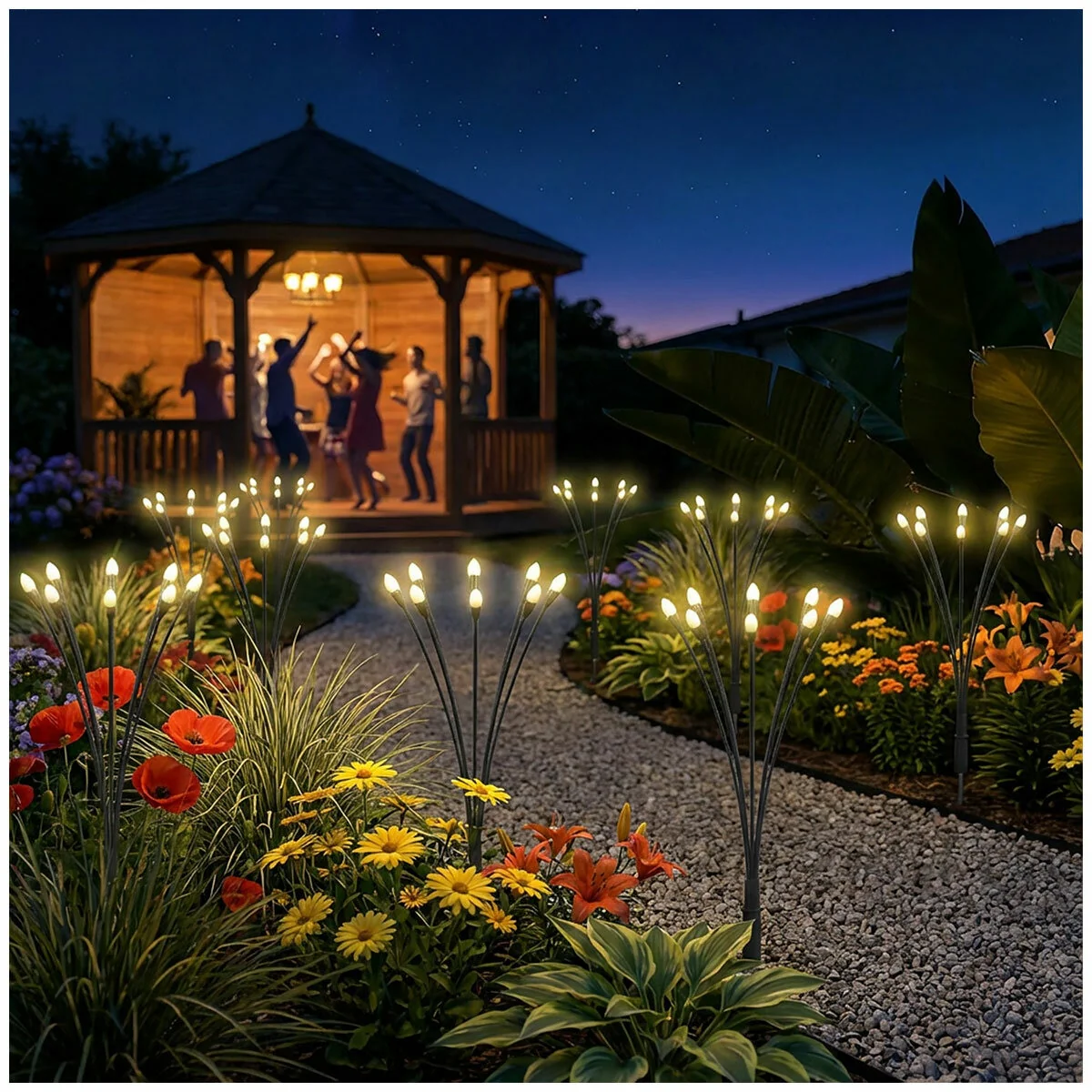 SOL-R-BRITE Solar Firefly Lights Set of 4 IP65 Black Weather Resistant - Image 6