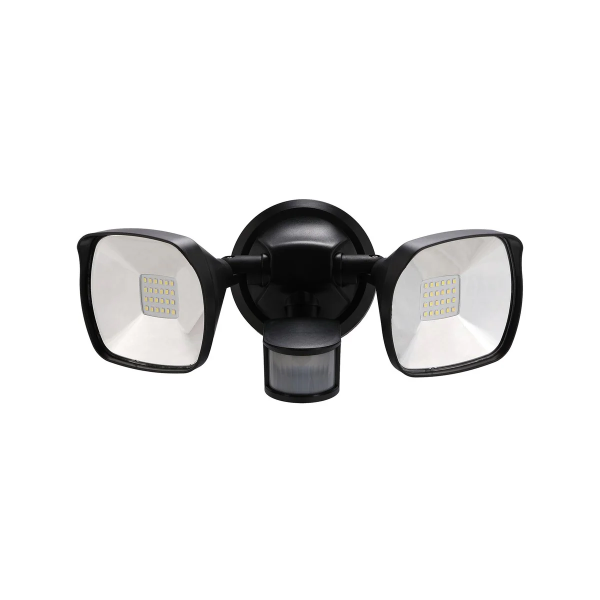 Solar Magic 2000lm Twin Head Solar Security Light - Black - Motion Activated - Outdoor Use - Image 2