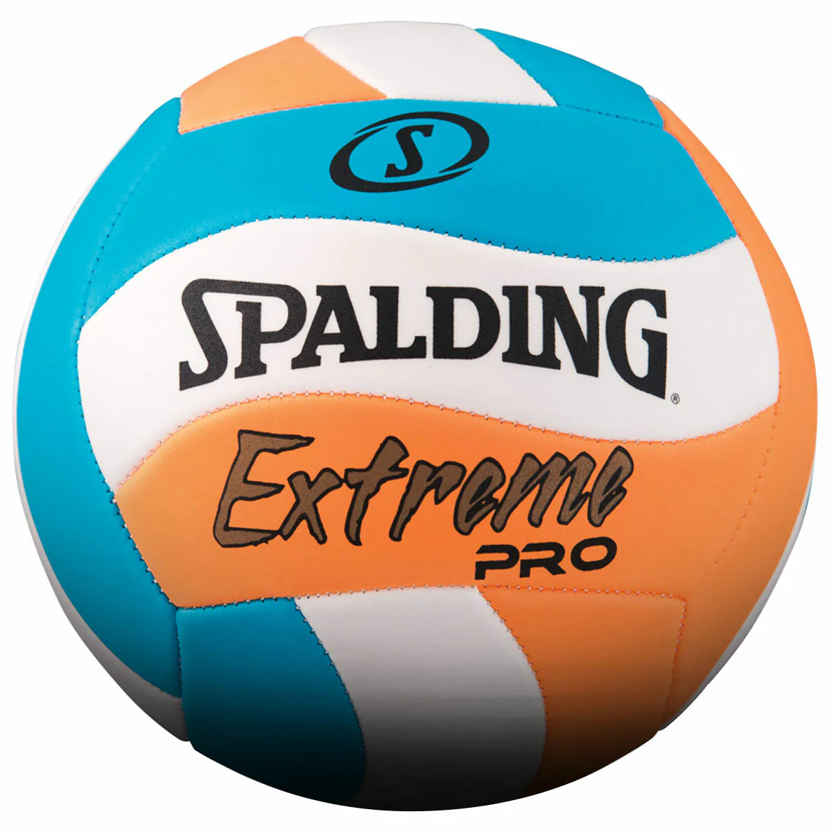 Spalding Wave Outdoor Volleyball Size 6 Stitched TPU Blue/Orange 5554/ORA