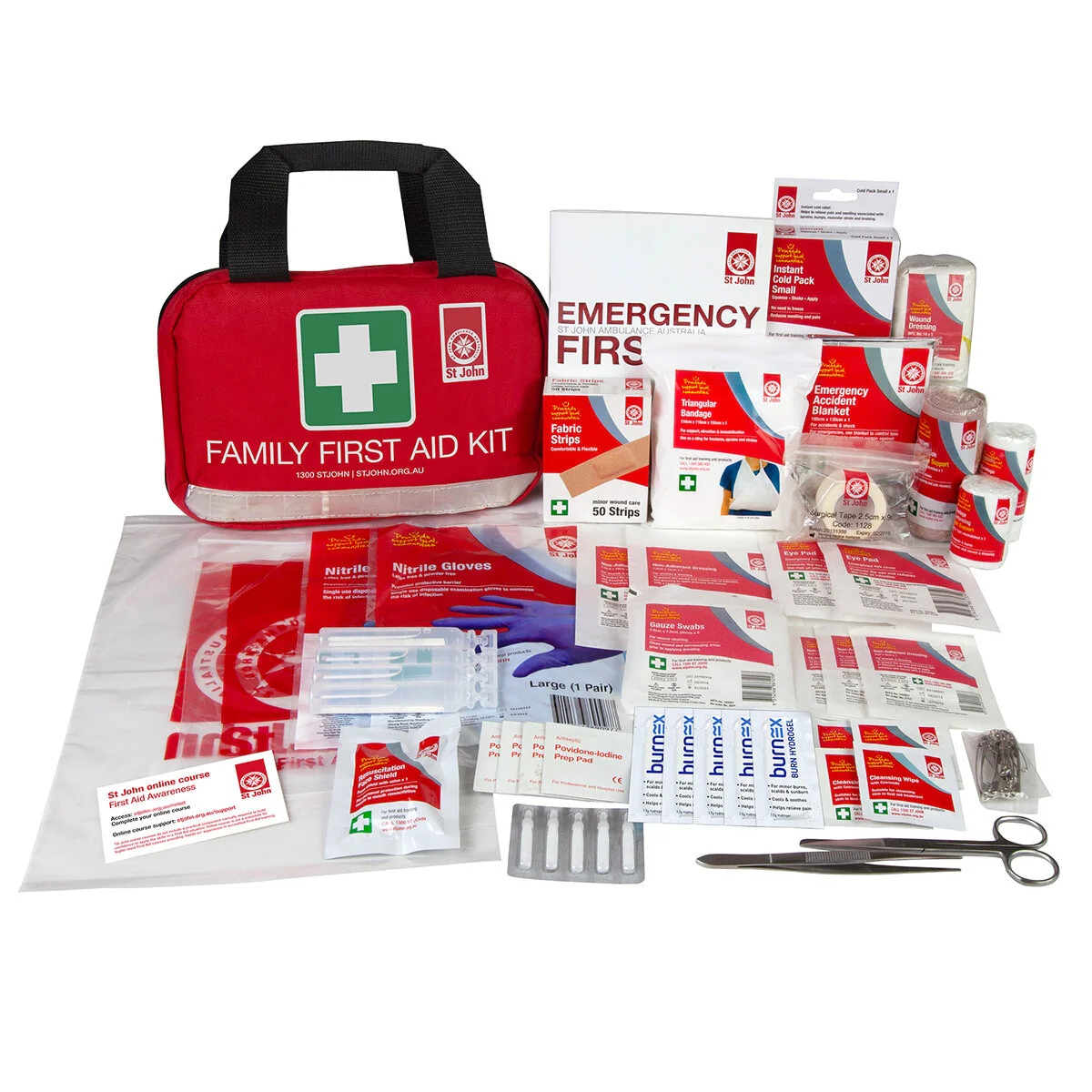 St John Family First Aid Kit Compact Water Resistant Mesh 648001