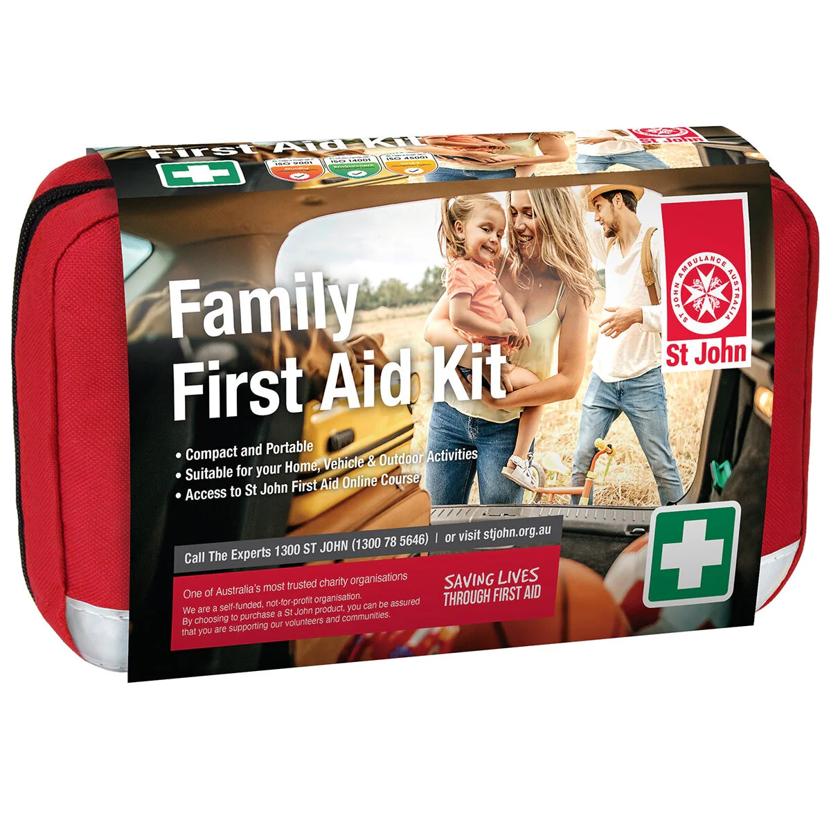 St John Family First Aid Kit Compact Water Resistant Mesh 648001 - Image 3