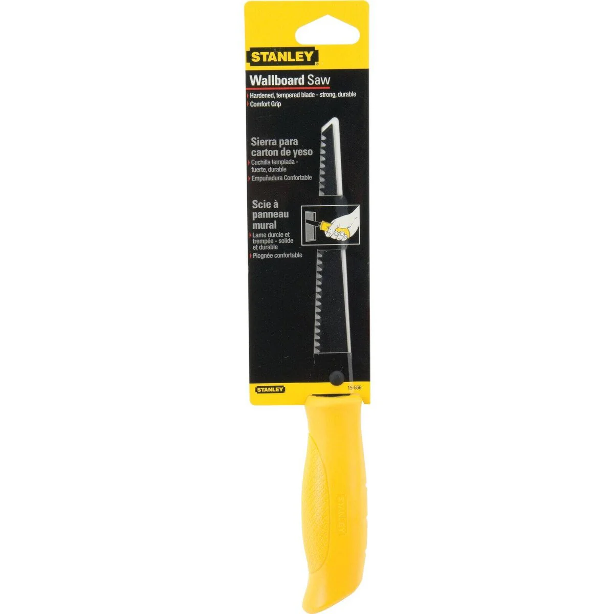 Stanley 150mm Cushion Grip Wallboard Jab Saw - Durable Cutting Tool - Image 3