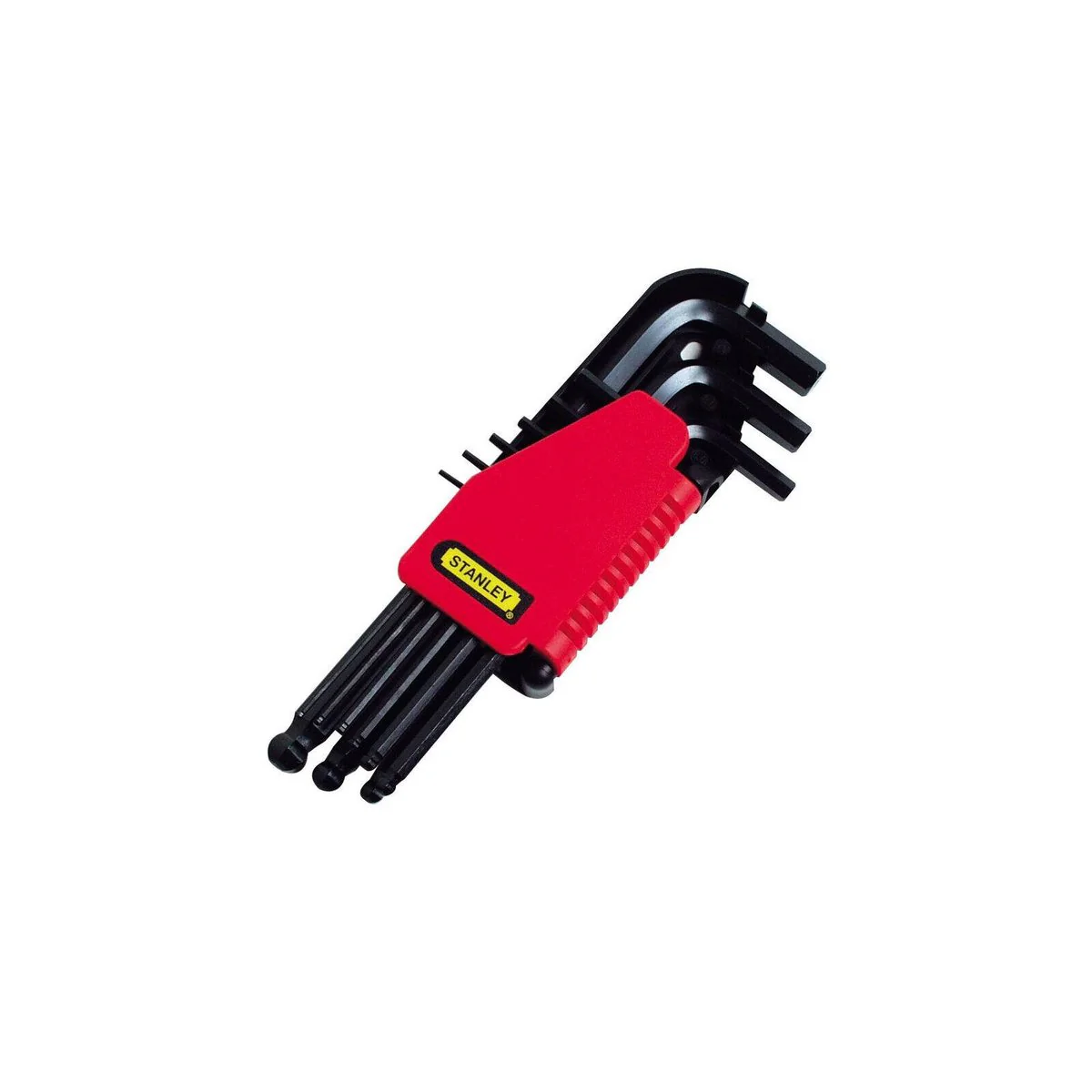 Stanley 9 Piece Metric Long Ball Point Hex Keys Set - High Tensile Steel - 0-69-256