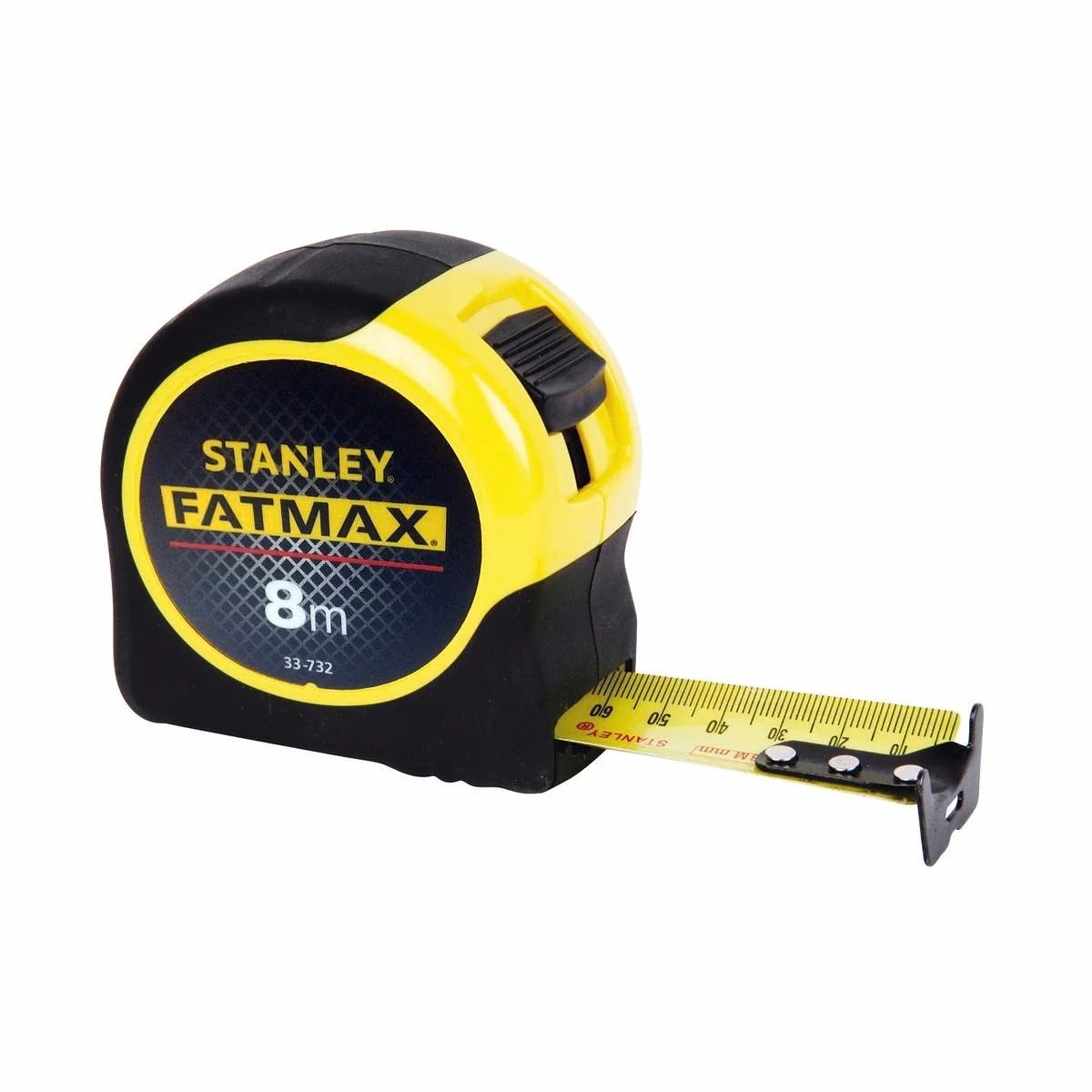 Stanley Fatmax 8m Tape Measure - Wide Blade - Stainless Steel - Durable