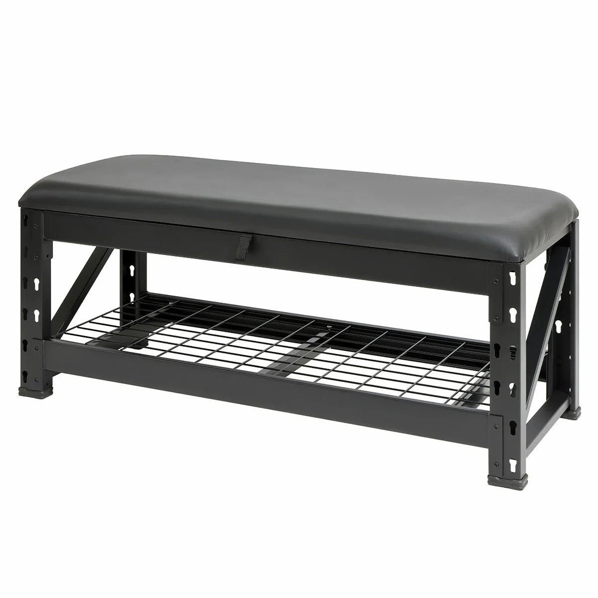 Storage Bench 51cm Height Black Steel 454kg - Image 2