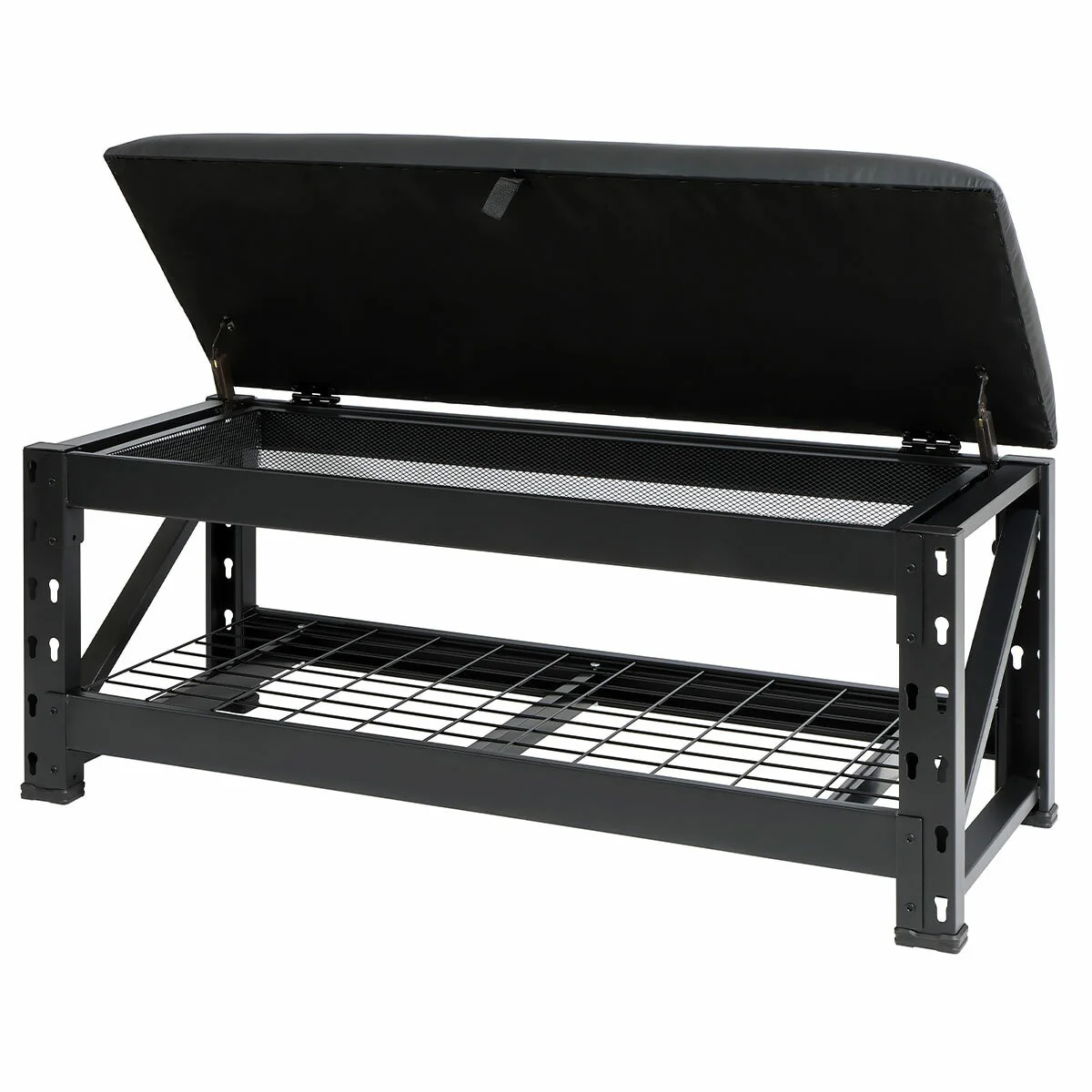 Storage Bench 51cm Height Black Steel 454kg - Image 3