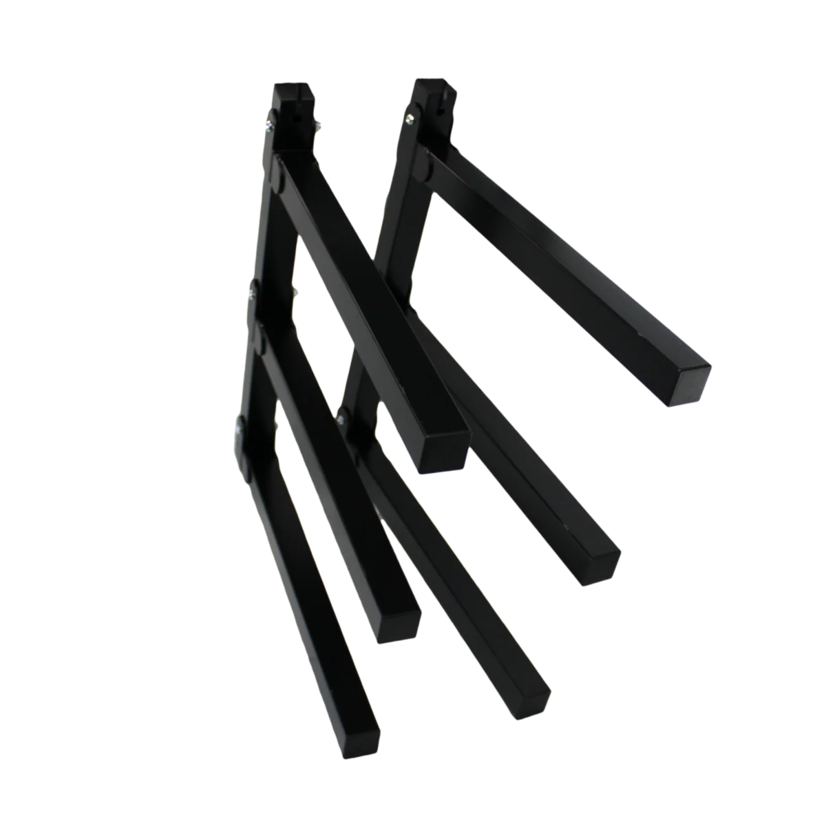Storease Wall Storage System Utility Racks 2 Pack - 265mm x 75mm x 450mm - Black - Durable Steel - Easy Installation