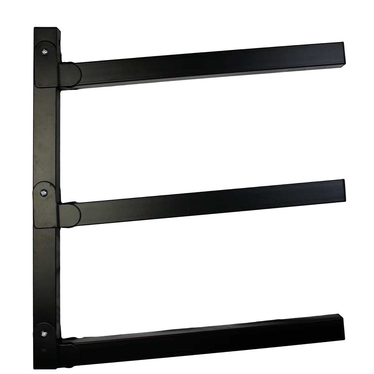 Storease Wall Storage System Utility Racks 2 Pack - 265mm x 75mm x 450mm - Black - Durable Steel - Easy Installation - Image 3