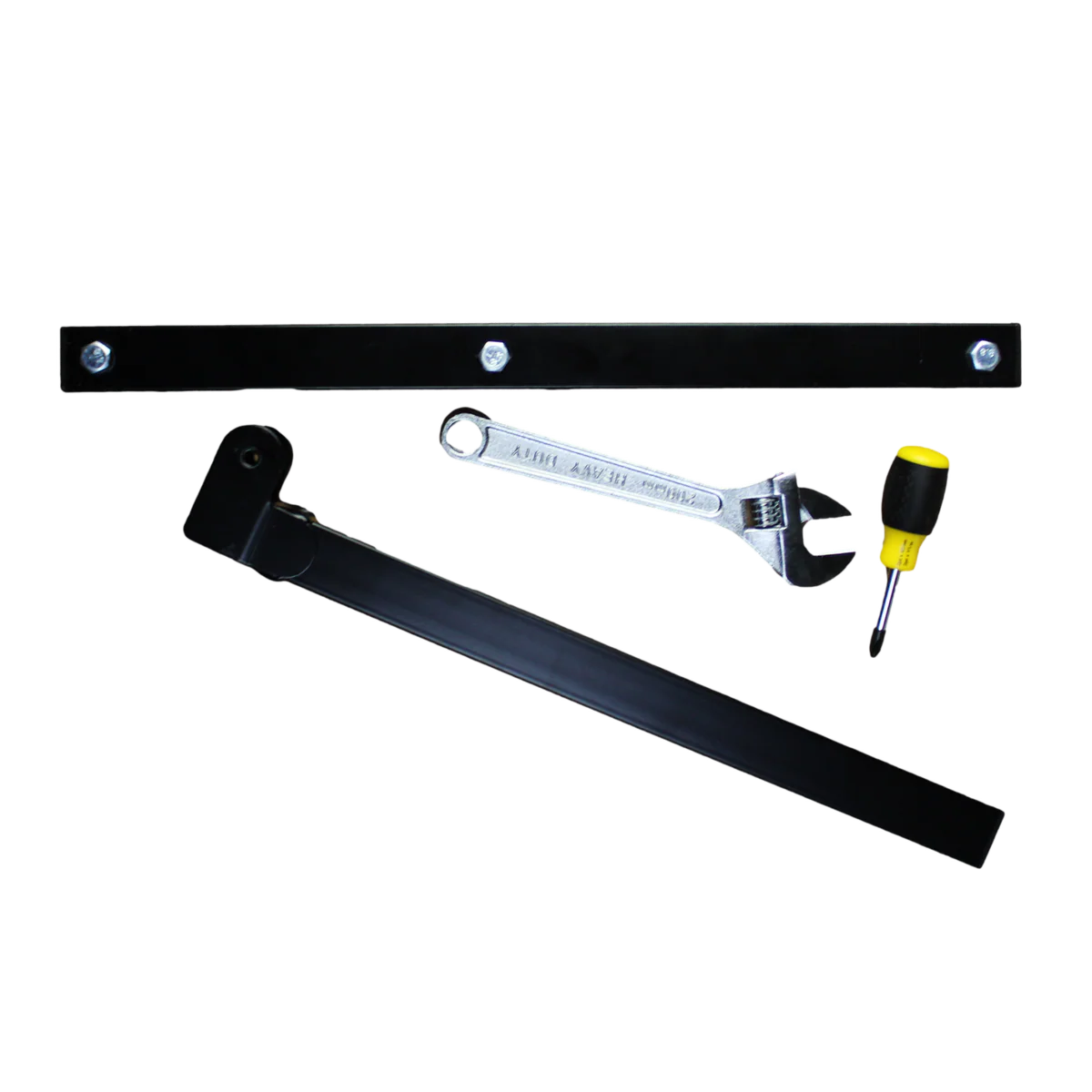 Storease Wall Storage System Utility Racks 2 Pack - 265mm x 75mm x 450mm - Black - Durable Steel - Easy Installation - Image 4