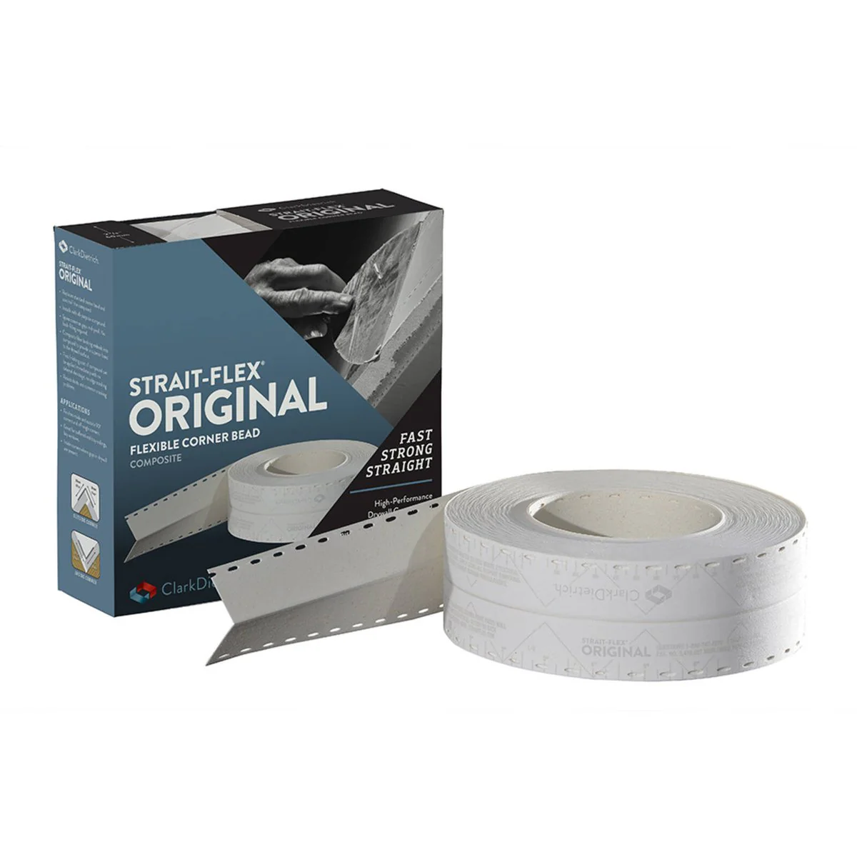 Strait-Flex Original Composite Flexible Drywall Corner Bead - 30.5m Roll - Reduces Compound Usage - Smooth Corners