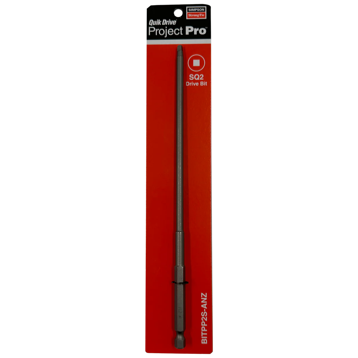 Strong Tie Project Pro Bit Replacement SQ2 200mm - Carbon Steel - Reliable Performance - Image 2