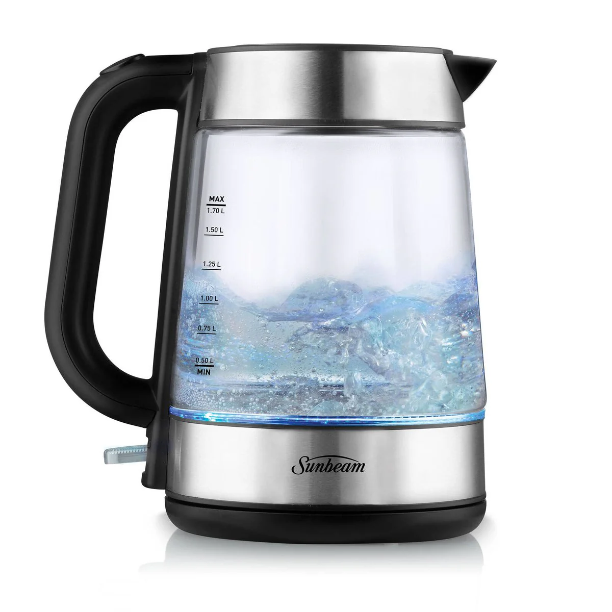 Sunbeam Capri Glass Kettle - 1.7L - 2200W Fast Boil - Heat Resistant Glass - Image 2