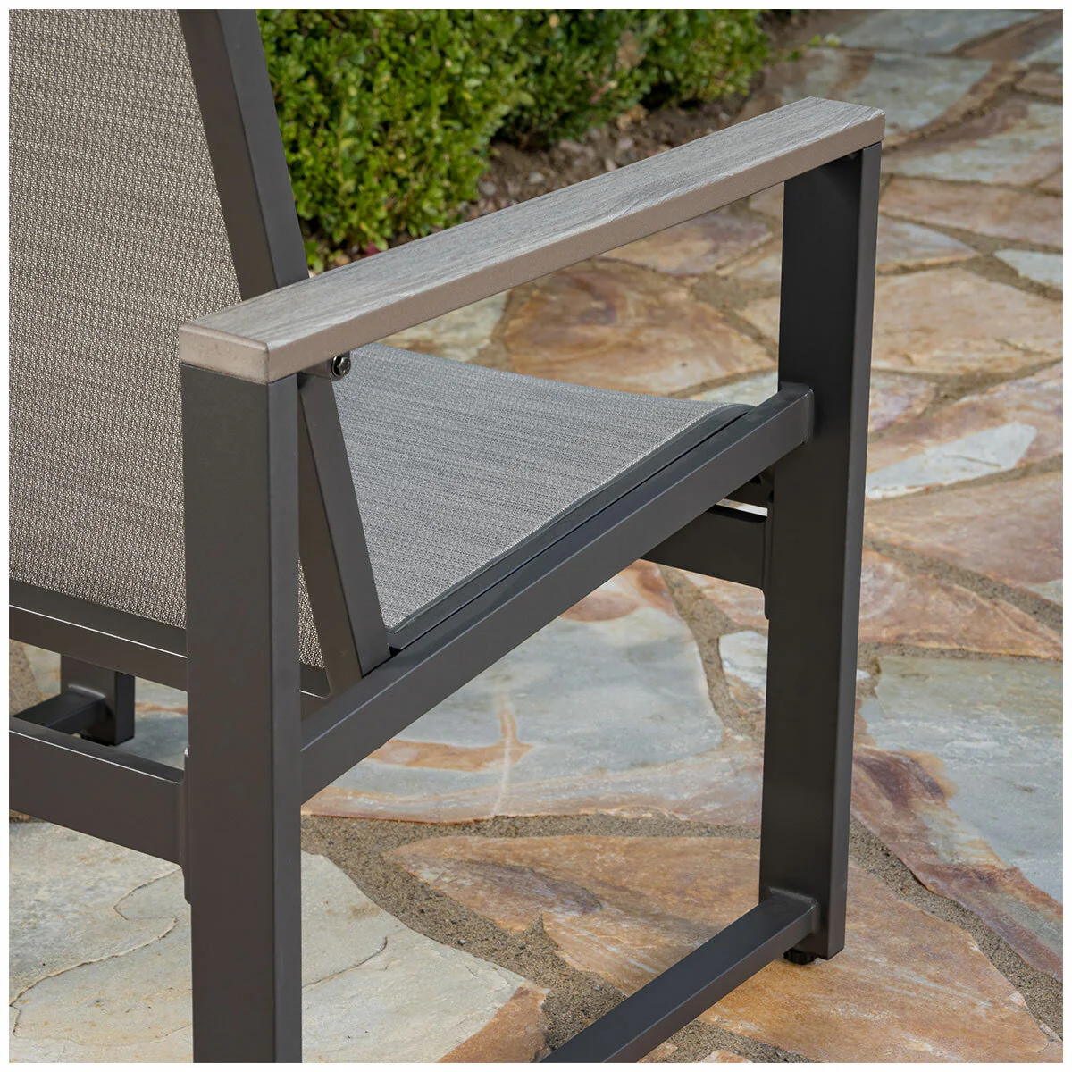 SunVilla Helio 4 Piece Outdoor Patio Set Graphite Aluminium Stylish - Image 9