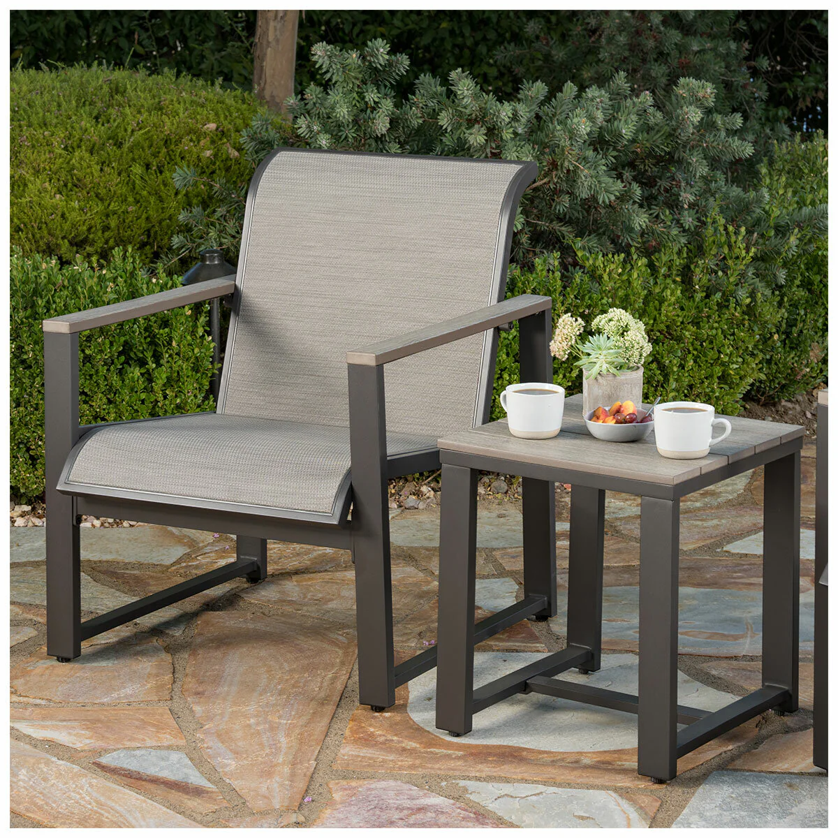 SunVilla Helio 3 Piece Seating Set Graphite Aluminium Weather Resistant - Image 11