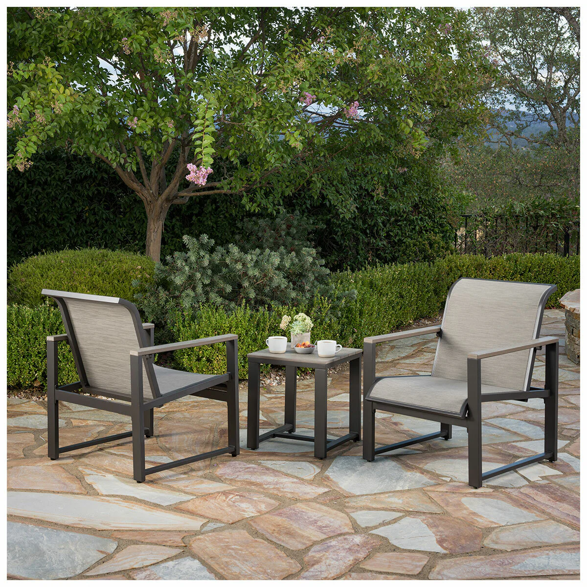 SunVilla Helio 3 Piece Seating Set Graphite Aluminium Weather Resistant - Image 14