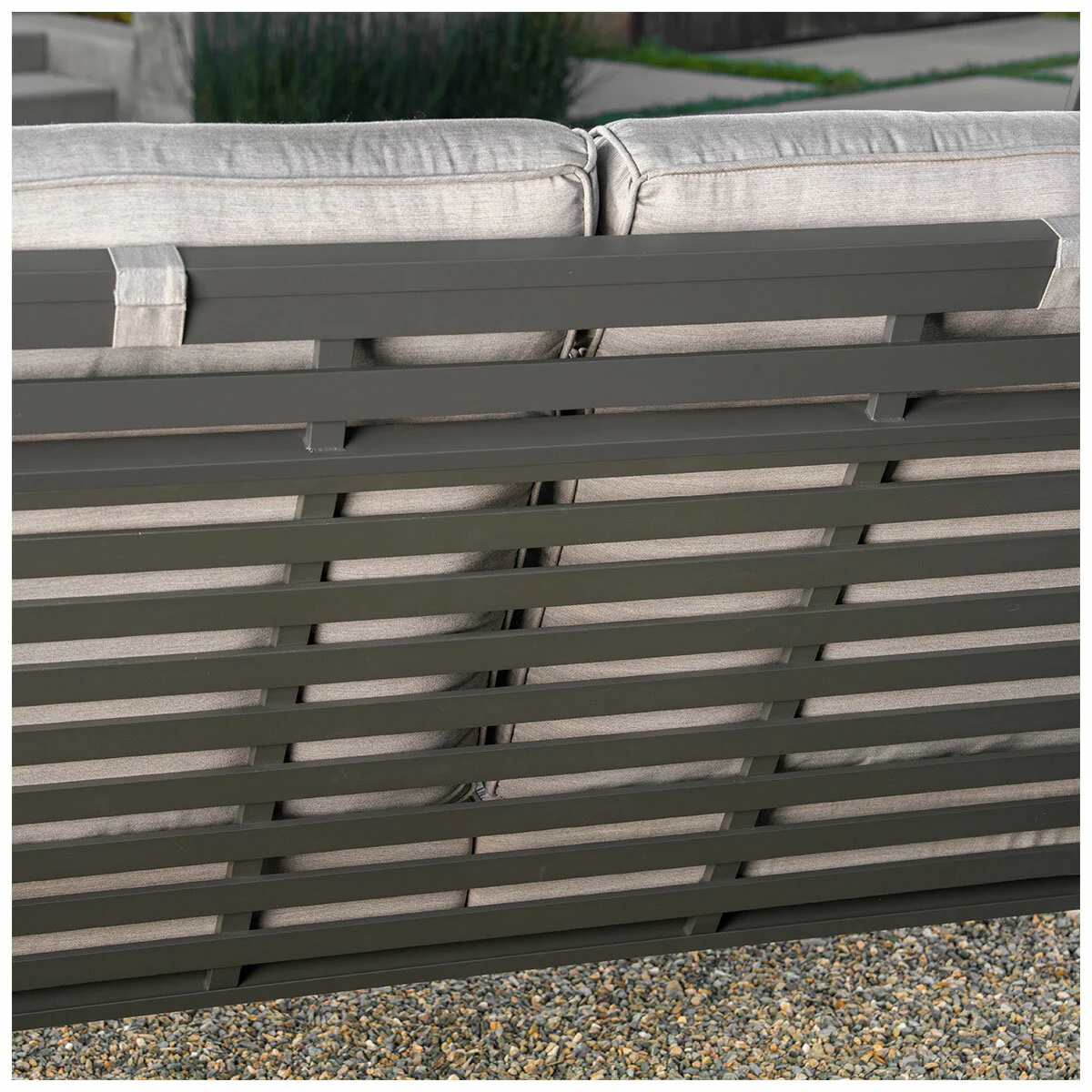 SunVilla Pine Knoll Cushion Swing Graphite Outdura Weather Resistant - Image 11