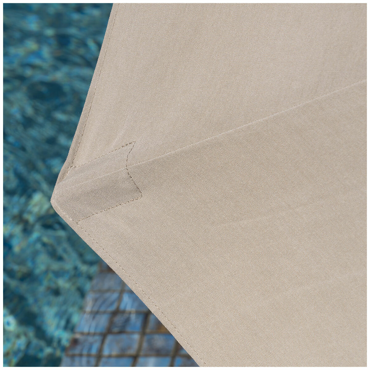 SunVilla Tan LED Market Umbrella 3m Aluminium Rechargeable - Image 5