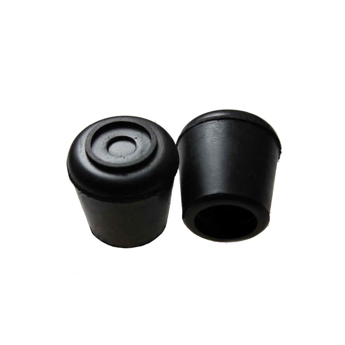 Surface Gard 13mm Black Round Rubber Chair Tips 4 Pack