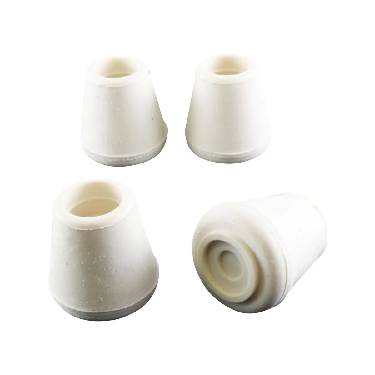 Surface Gard 13mm White Round Rubber Chair Tips 4 Pack