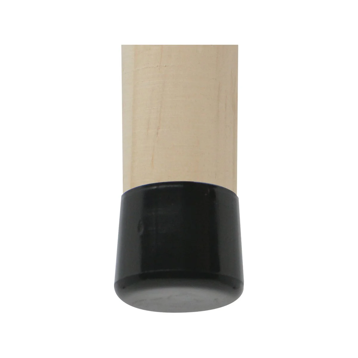 Surface Gard 16mm Black Round Plastic Chair Tips 4 Pack - Floor Protection - Image 2