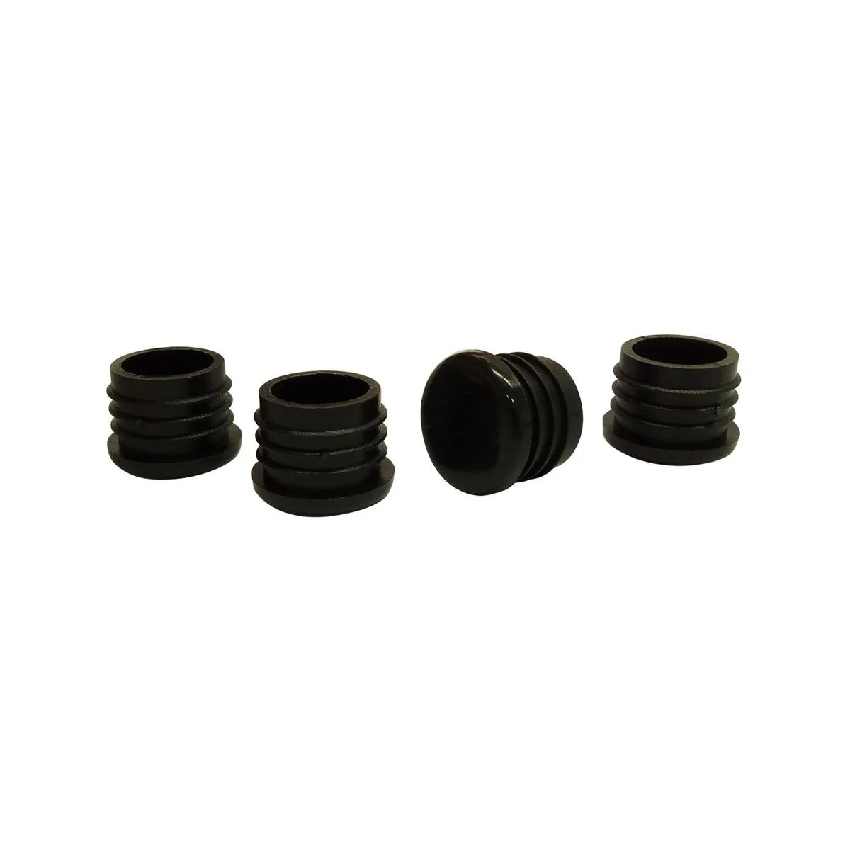 Surface Gard 22mm Black Round Plastic Internal Chair Tip 4 Pack