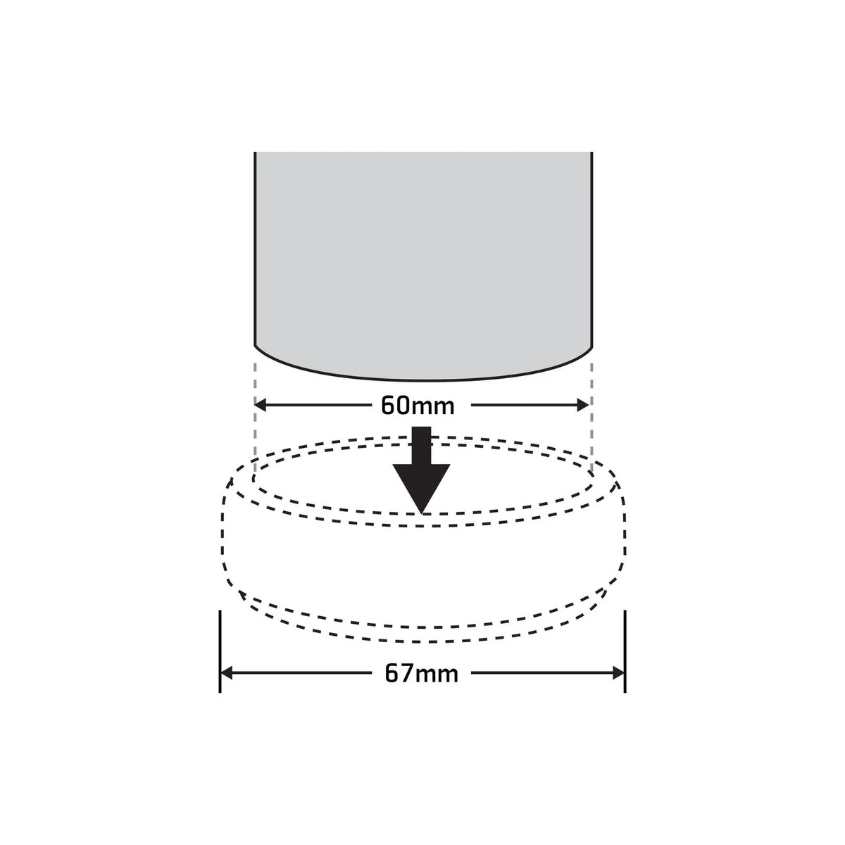 Surface Gard 60mm Black Non Slip Castor Cup - 4 Piece - Floor Protection - Image 4