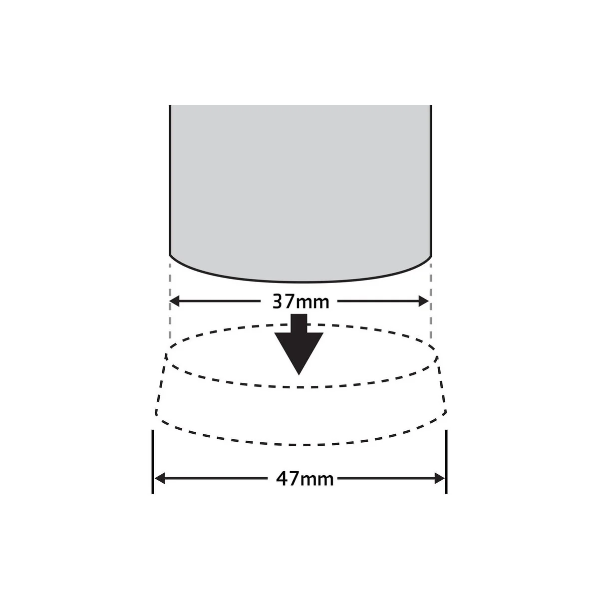 Surface Gard Castor Cups - 37mm - Brown Rubber - 4 Pack - Floor Protection - Image 3