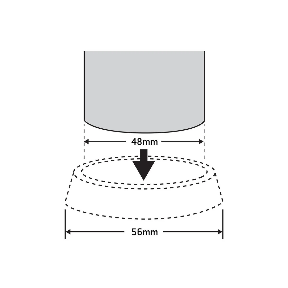 Surface Gard Castor Cups - 48mm - Plastic - For Carpet & Hardwood - 4 Pack - Image 3