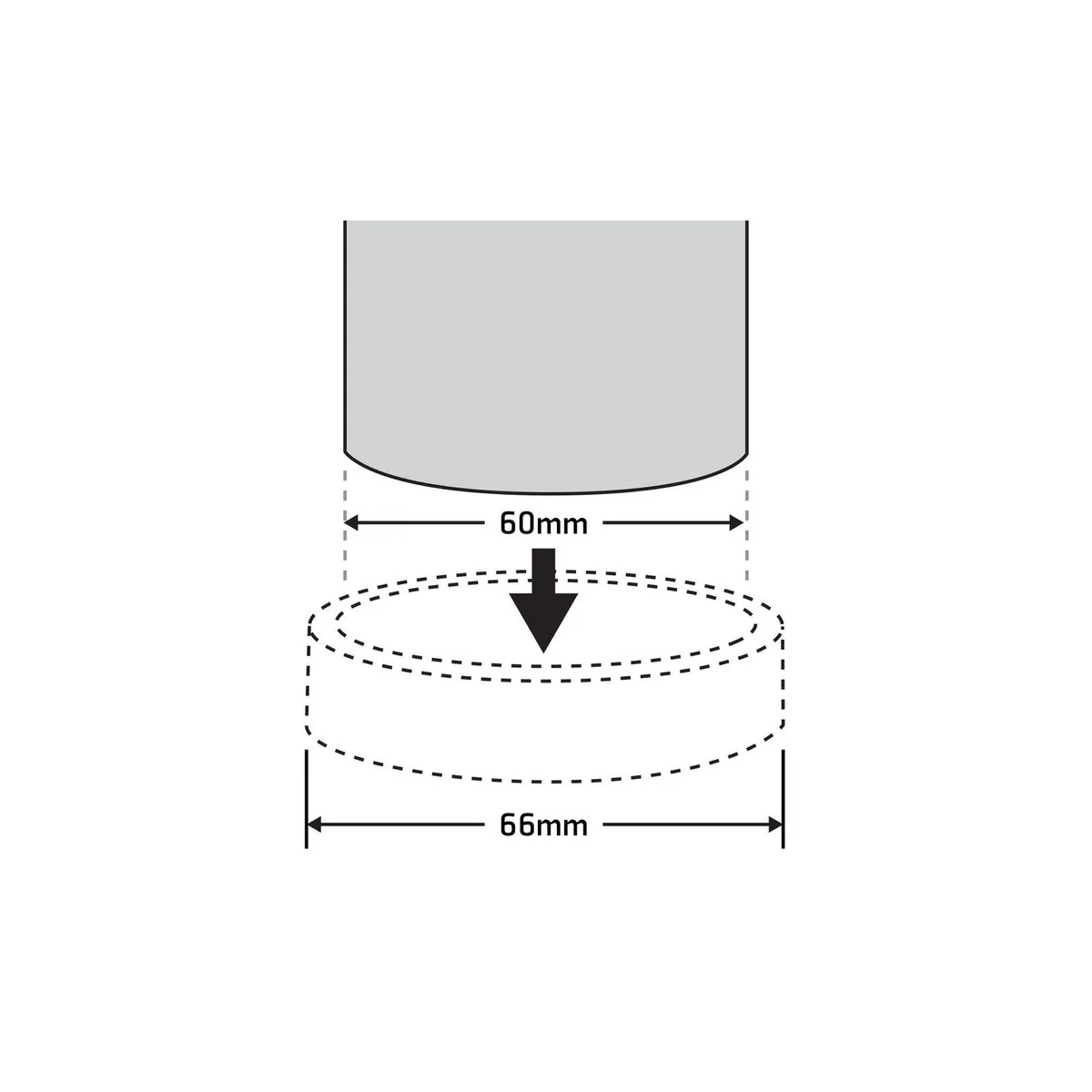 Surface Gard Castor Cups - 60mm - Plastic - Floor Protection - 4 Pack - Image 3