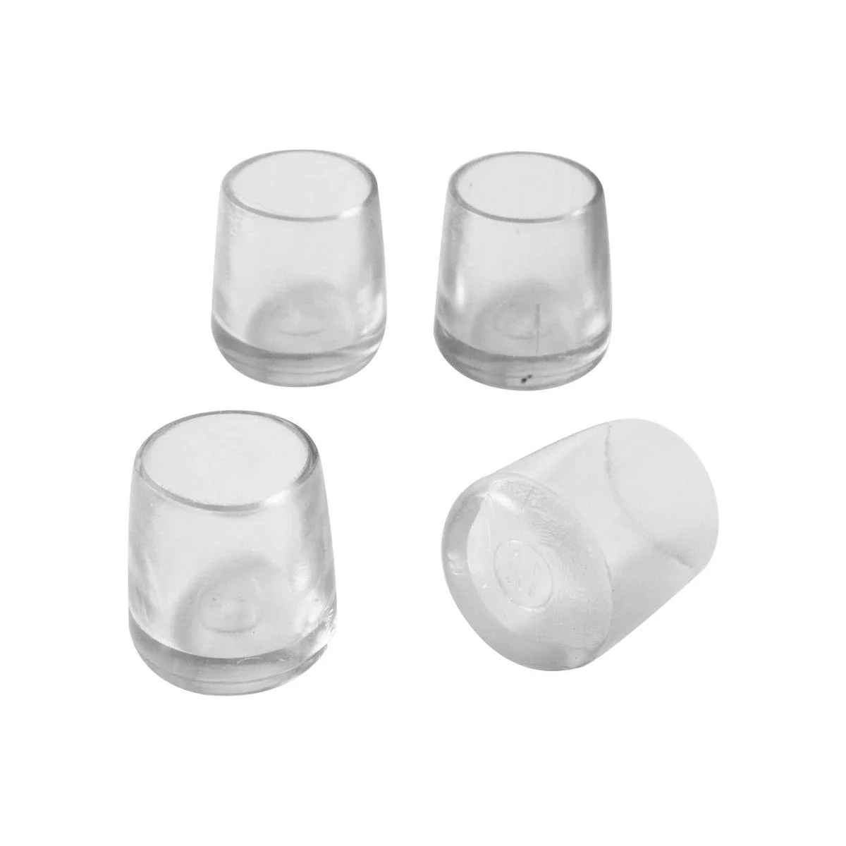 Surface Gard Clear Round Chair Tip 12mm Plastic Reduces Scratching Noise