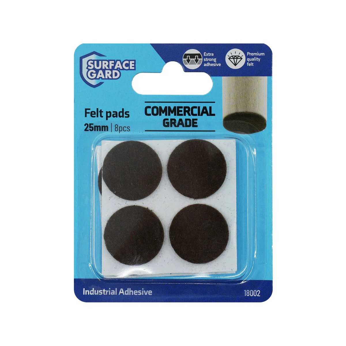 Surface Gard Felt Floor Protection 25mm Brown - 8 Pack - Noise Reduction - Image 4