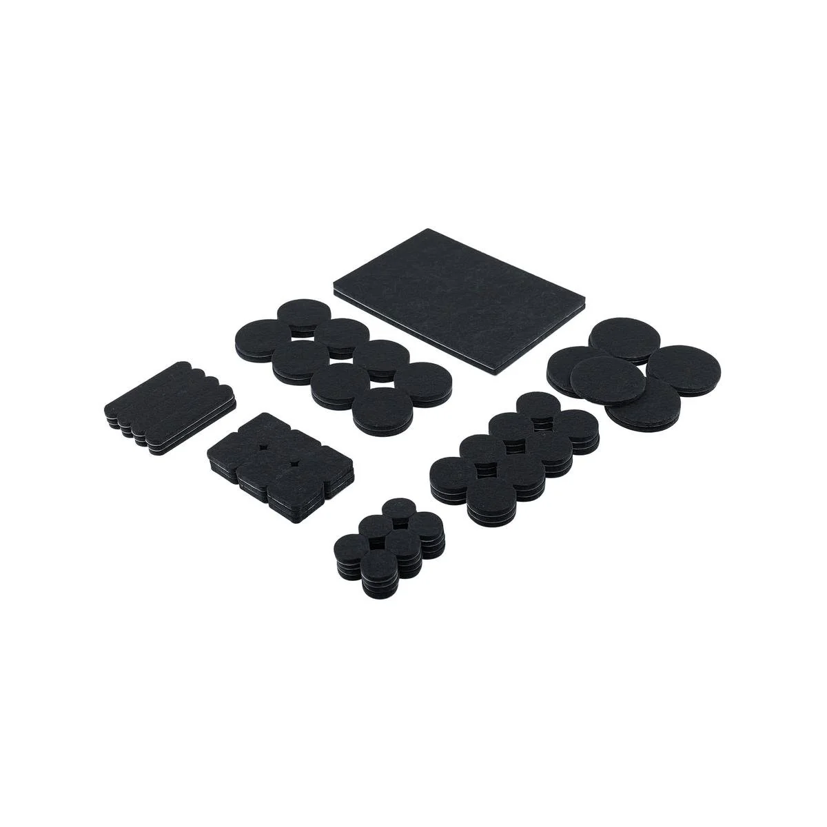 Surface Gard Multi Floor Protection - 105 Pieces - 19 x 109mm - Black - Noise Reduction