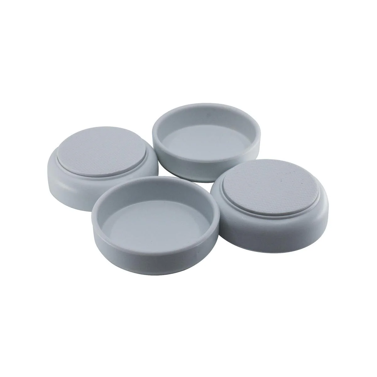 Surface Gard Non Slip Castor Cup - 60mm - White - 4 Pack - Floor Protection